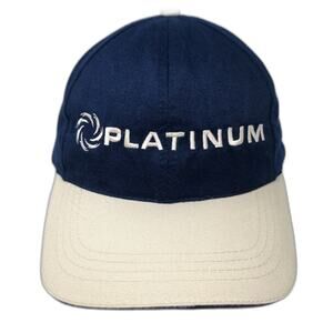 HeadShot Baseball Cap Blue OSFM Platinum Swirl Logo Contrast Visor Adjustable